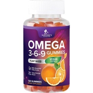 Omega 369 Gummies - Vegan Triple Omega 3 Supplement Gummy - Essential Fatty Acids Oil 3 6 9 Complex 