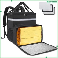 [Hevalxa] Backpack, Insulated Food Delivery Bag, Large Thermal Food Warmer Transport for Hot or Cold
