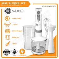 【MAG 5 IN 1 Hand Blender Set】With 4 Piece Accessories Kitchen Handheld Blender Grinder Food Chopper 