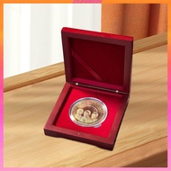 [Kloware2] Coin Wooden Box, Medal Presentation Box, Badge Argent Coin Collector Box, Coin