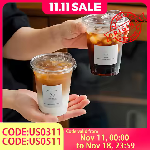 Clear PET Drink Cups 20-Pack - 16 oz Commercial To-Go Cups with Lids, Shatterproof Plastic Tumbler f