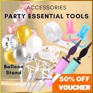 [SG Instock] Balloon Pump Balloons Stick Garland Strip Balloon Stand Tying Tool Glue Dot Sticker Par