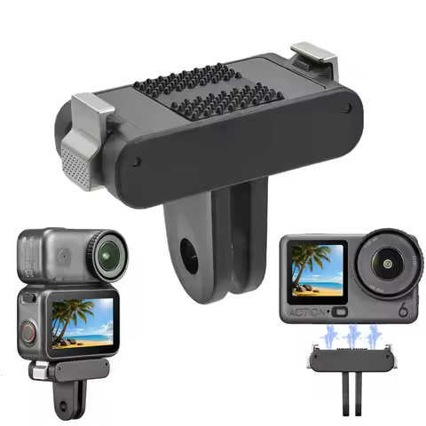 For DJI Osmo Action 6 Nano Magnetic Two Claw Adapter 1/4 Thread Universal Port Action6 Camera Magnet