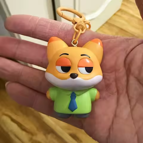 Disney Zootopia GARY snake Keychain Nick Wilde Bag Charm Judith Laverne Hopps Cartoon Decorative Cha