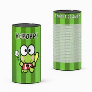 TARGET SAVINGS PIGGY BANK 5 MILLION OPEN CLOSE 20 Million Character Keropi 10 Million Spiderman Boys