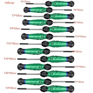LAOA 1 PC Mini Torx ไขควงแม่เหล็ก S2 โลหะผสม Pozi ไขควงดอกไม้รูปไขควง T5-T20