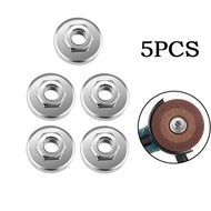 [GGG-0508 VARSTR] 5PCS Hex Nut Tools Replacement For Angle Grinder Chuck Locking Plate Quick Clamp