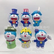 Doraemon Around the World Series Model Patung Kucing Dingdang Hiasan Kotak Buta Gashapon Mainan Anak