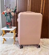 กระเป๋าเดินทางล้อลาก กระเป๋าเดินทางล้อลาก โครงซิป สีชมพู 20 นิ้ว 20 Inch Luggage 3.7KG