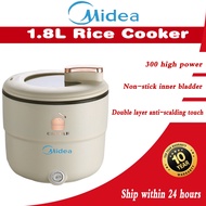 Midea  Electric Mini Rice Cooker 1.8L Non Stick Coating Cooker Periuk Nasi Can Be Stir-fried