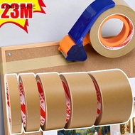 [H&L]1/2/3Roll Carton Sealing and Home Decoration Kraft Paper Tape, Self-Adhesive Water Free High Ad