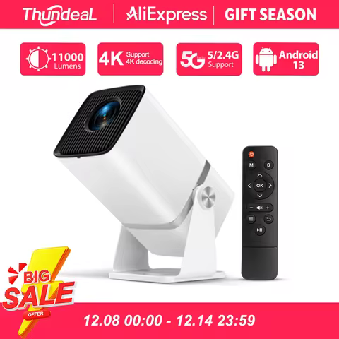 ThundeaL HD Mini Projector TD90 PK TD80W 1080P WiFi Android TD80 Projector Home Theater Cinema 3D Ph