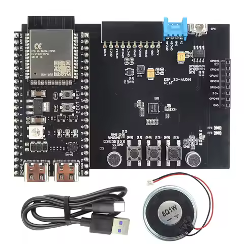 ESP32-S3 N16R8 Development Board WiFi Module KIT with Double MIC Speaker for AI Voice Interaction DI