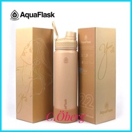 ☑ ◳ AquaFlask (22oz/40oz) (Limited Edition) Yassi Flask with Silicon Boot (ORIGINAL)