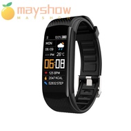 MAYSHOW C5S Sport Smart Watch, Blood Pressure Waterproof Smart Bracelet Watch, Fashion Fitness Traker Blood Oxygen Alarm Clock Bluetooth Smart Band for Android IOS/Women Men