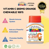 21st Century Vitamin C-250 Orange (Chewable) (100 Tablets)