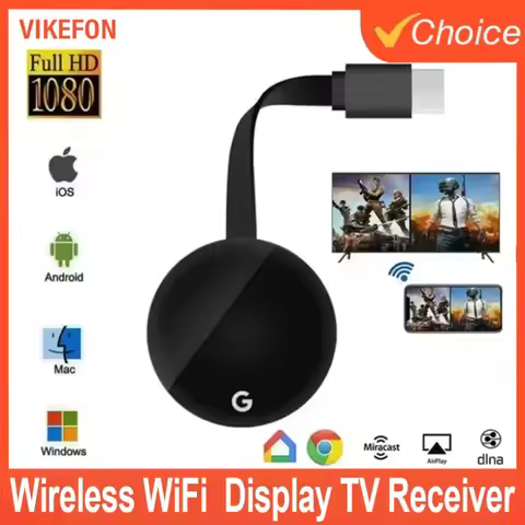 HDMI-compatible HD Display Dongle Media Streaming Video Tv Smart Home Chromecast Google Wireless WiF