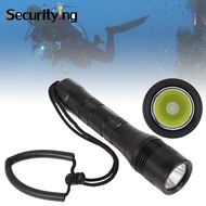 SecurityIng Scuba Diving Photography Video Flashlight 1000Lm 150M Waterproof XM-L2 U2-1A LED Profess