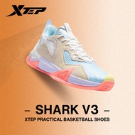 Xtep SHARK V3 Men Low-Top Basketball Shoes Support Wear-Resistant Cushioning Wrapping Combat