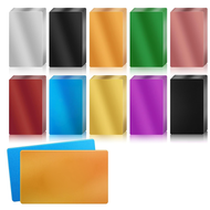 Metal Business Card Colorful Aluminum Sheet Laser Engraving Business Card Multipurpose Engraving DIY