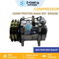 COMPRESSOR AIRCOND KERETA UNTUK LOCAL NEW OEM BRAND PROTON SAGA 507 SD5108 TYPE
