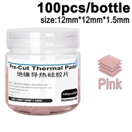 100PCS Thermal Pads Insulating Silicone Sheet High Temperature Resistance Motherboard CPU IC GPU PS5