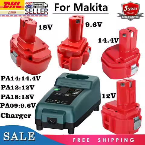 For Makita 9.6V 12V 14.4V 18V Charger rapide NI-CD & NI-MH Battery Charger DC18SE DC1414 Replacement
