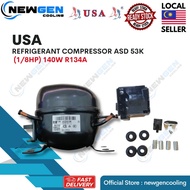 EAST MALAYSIA ONLY** USA - ASD 53K (1/8HP) 140W R134A REFRIGERANT COMPRESSOR (USA)