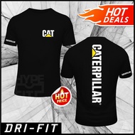 NEW CAT Caterpillar Inc Logo Quick Dry Microfiber Performance Drifit Tee 160 GSM SS Short Sleeve Uni