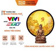 Lotus Altar Lamp Buddha Altar DecorNow TC6 Floating Light Bamboo Painting Lotus Print Buddha Table D