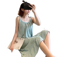 [ Happy Girl Shop ] Daster Baju Jubah TIdur Wanita Import Premium Big Size One Strap Tali 1 Polos Ro