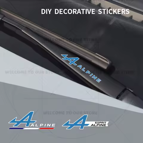 Alpine Car Wiper Sticker, Alpine Sports Style Vinyl Decal for Car Wiper Decor