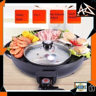 MALAYSIA UP📣(AZWAR SHOP) [FACTORY CLEARANCE] Premium 2-IN-1 BBQ Grill & Steamboat Hot Pot Shabu Roas