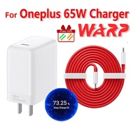 For OnePlus 65W Warp Charge fast charger USB Type-C charging cable for OnePlus 8T 8 7Pro charger set