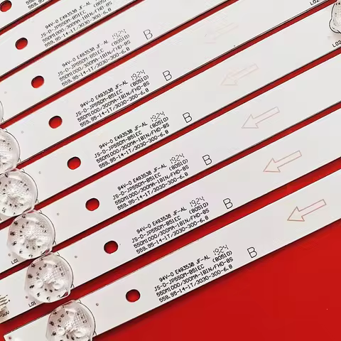 LED Strip For HI5502UHD-MM Nordmende ND55KS4000 JS-D-JP55DM-B51EC (80510) JS-D-JP55DM-A62EC 6V/LED 5