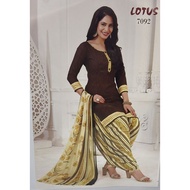 PUNJABI SUIT MATERIAL CREPE (LOTUS CREATION) 7023 @RV