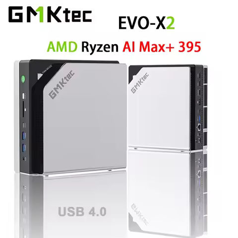 GMKtec MINI PC EVO-X2 Windows11 Pro DDR5 8000MHz PCle 4.0 M.2 2280 SSD 2.5G LAN HDMI2.0 USB4.0*2 WIF