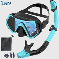 Diving Goggles Snorkel Snorkeling Set Diving Mask Goggles Full Set Anti-Fog Snorkeling