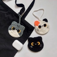 Wool airpod Case / Woolen Headphone Bag With Funny Antenna Hanging