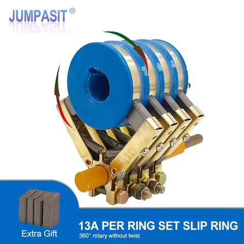 1 Set 2/4-way Collectors Slip Ring Assembly 20mm 25mm Shaft Dia Rotating Electrical Connectors With 