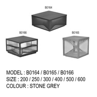 B0164/B0165/B0166 3000K/E27 STONE GREY STAINLESS STEEL OUTDOOR GATE LIGHT -Lightroom Gallery