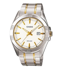 นาฬิกาข้อมือ Casio รุ่น MTP-1308SG-7A นาฬิกาผู้ชาย สีเงินทอง สายสแตนเลส กันน้ำ ของแท้ 100% ประกันศูน