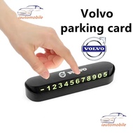 Volvo car temporary Parking Card Night Fluorescent Sticker Plate Telephone Phone Number Car accessor