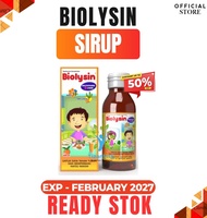 Biolysin/Biolisin+Lysine Syrup 60ml Multivitamin-Penambah Nafsu Makan Anak Anak-Rasa Jeruk 2027