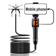 360 Degree Rotation Endoscope Inspection Camera 6.0mm Lens HD Articulated Borescope Camera for Autom