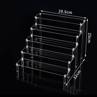 Clear Acrylic Display Stand For Anime Figures Cupcake Shelf Organizer Desserts Holder Jewels Display