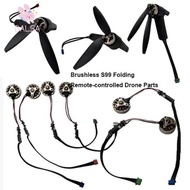 BALSA Folding Remote-controlled Drone Parts, 10 Styles Universal Motor Arm, High Quality Black  Flow