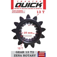 MATA Gear 13 t2 tractor zena rotary, gear 13 teeth zena tractor, gear transmission tractor zena rota