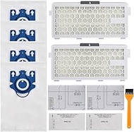 2 Pack HEPA Filters for Miele AirClean SF-HA 50, Compatible with S4, S5, S6, S8, S8000, S8999, S6000