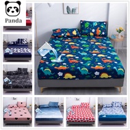 [in stock]1Pc Waterproof Mattress Cover With Elastic Cartoon Style Dinosaur Print Single Size Bed Sheet for Double Beds Queen King Size Fitted Sheet WFG7